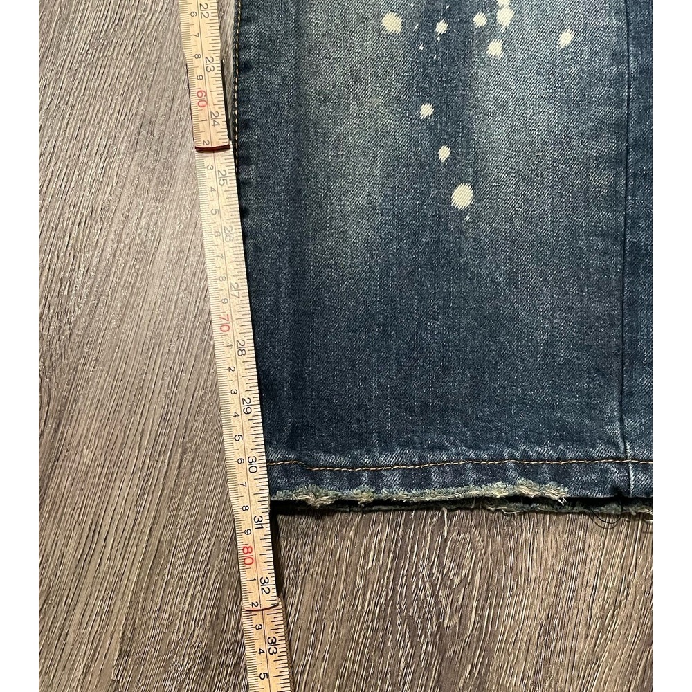 Biepa Jeans Mens‎ Size 42x31 Distressed Grafitti Moto Bike Patches Paris Grunge - Picture 5 of 7